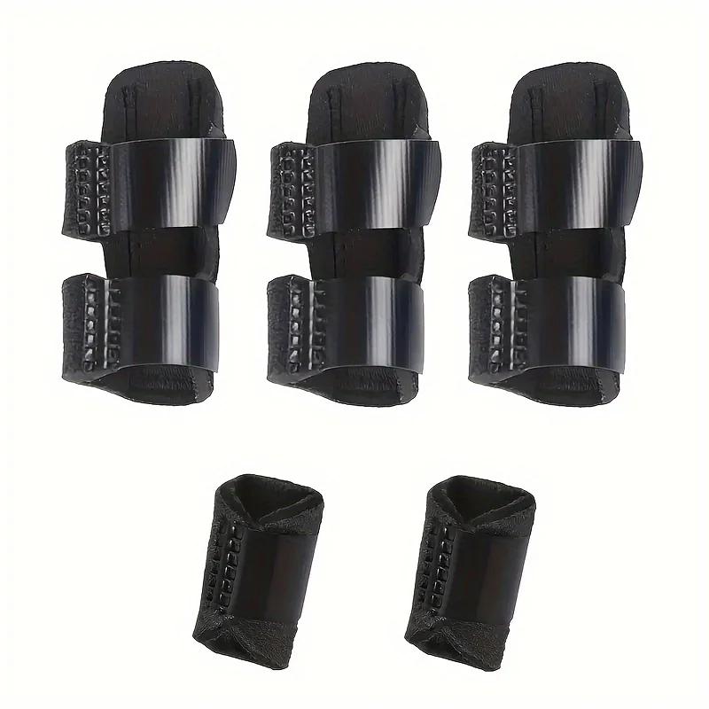 

5pcs Finger Splint Set: 2 Thumb and Little Finger Braces, 3 Finger Stabilizers for Index, Middle, and Ring Fingers