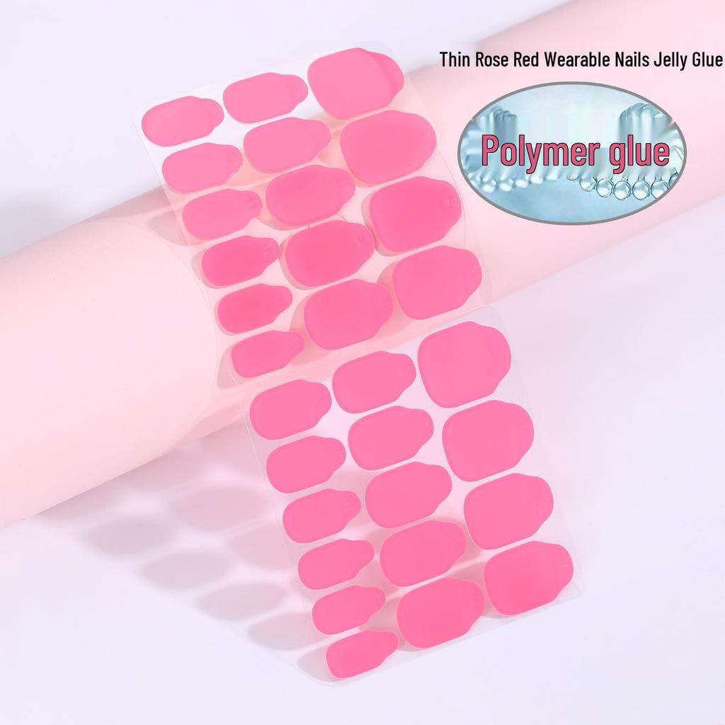 Enhanced Long-Lasting Waterproof Nail Adhesive - 30 Pieces, 15-Day Wear, Double-Sided Tape