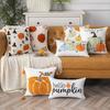 Halloween Plush Cushion Cover Embroidered Halloween Pumpkin Cushion Cover Halloween Decorative Sofa Cushion Covers