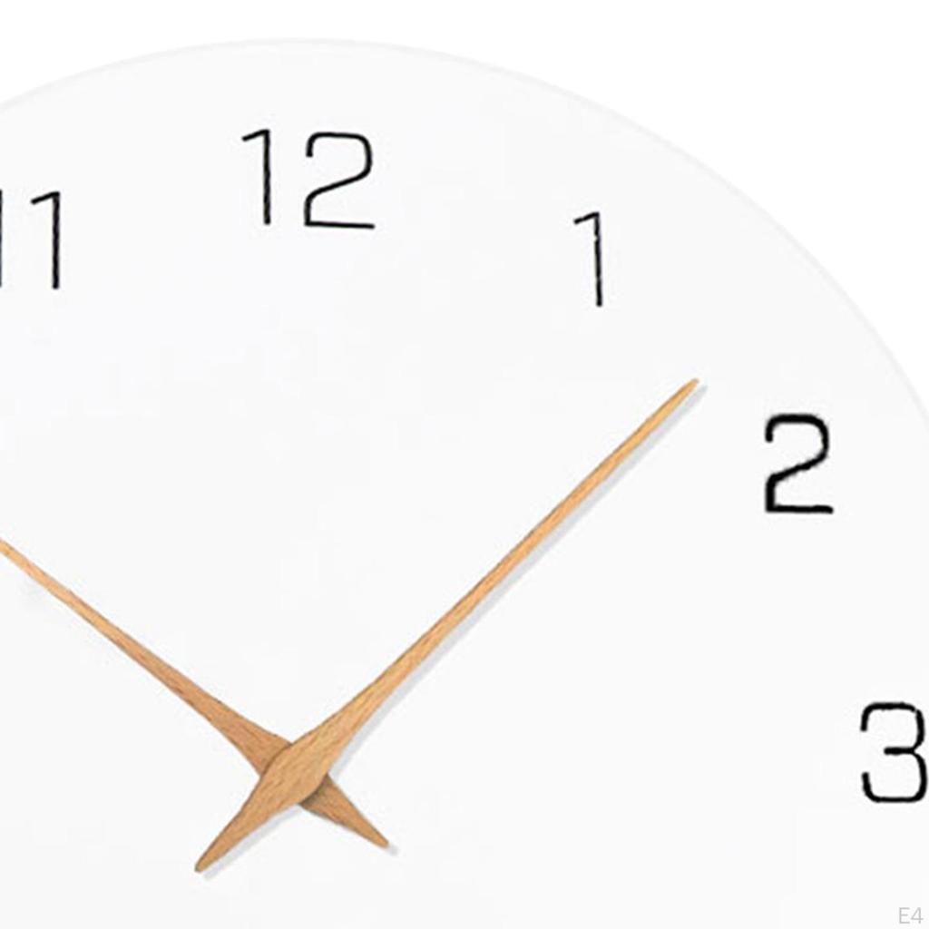 Nordische Wanduhr Leise Nicht tickend 11,81'' Dekorativ für Büro Schlafzimmer Flur Esszimmer