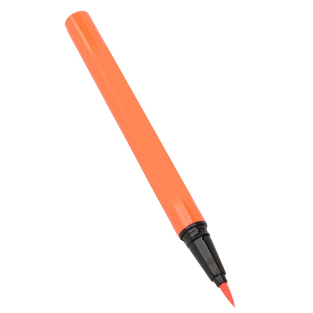 Waterproof Fluorescent Eyeliner Pen Pigmented Fast Drying Matte Colored Eyeliners Orange