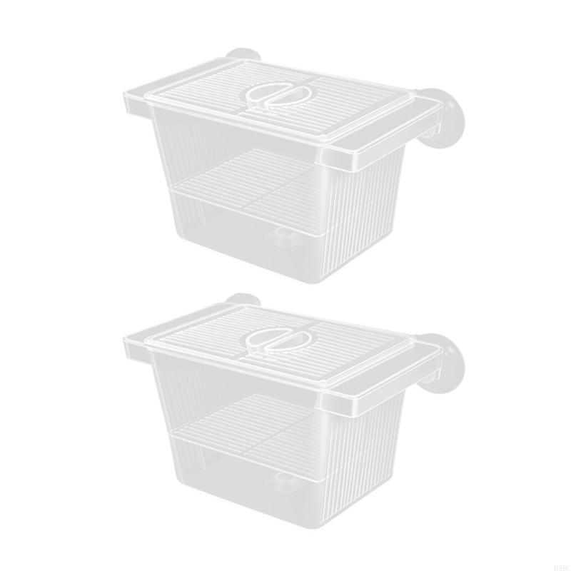 Safe Isolation Container Breeding Tanks With Suction Cup For Fish Shrimp 2PCS