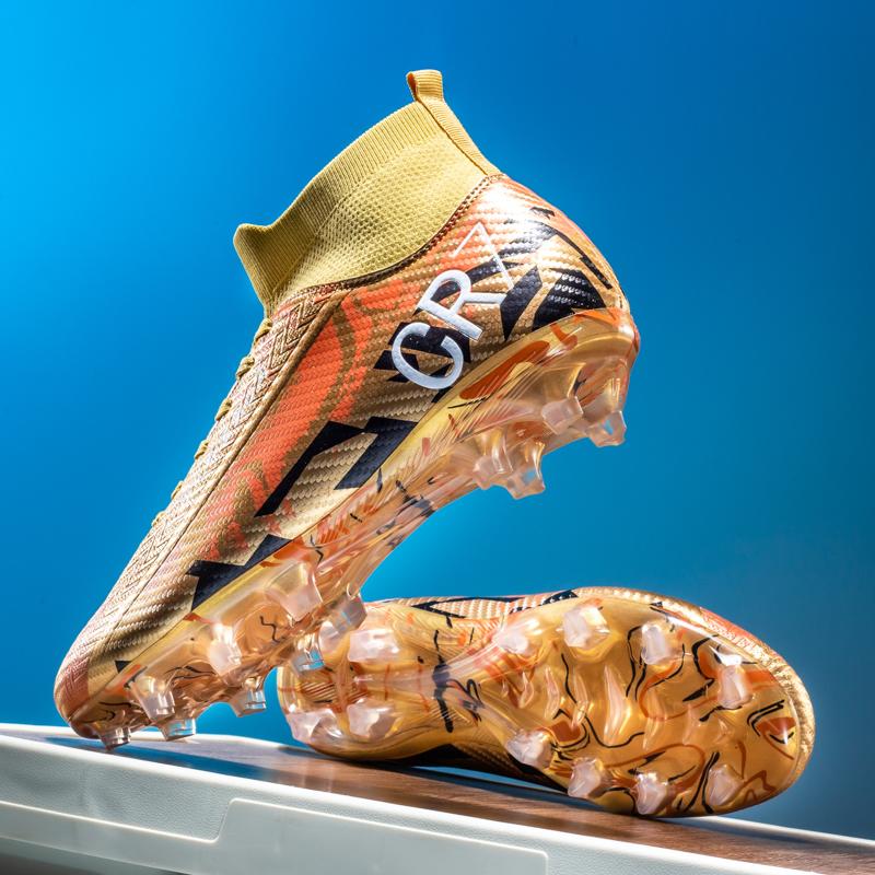 Soccer Men Professional Teenager Outdoor Lightweight Football Shoes Comfortable Grass Breathable Lace-up Football Boots