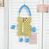Cartoon Monster Plush Cushion With Soft Sherpa Cover For Lounge And Bed Decor