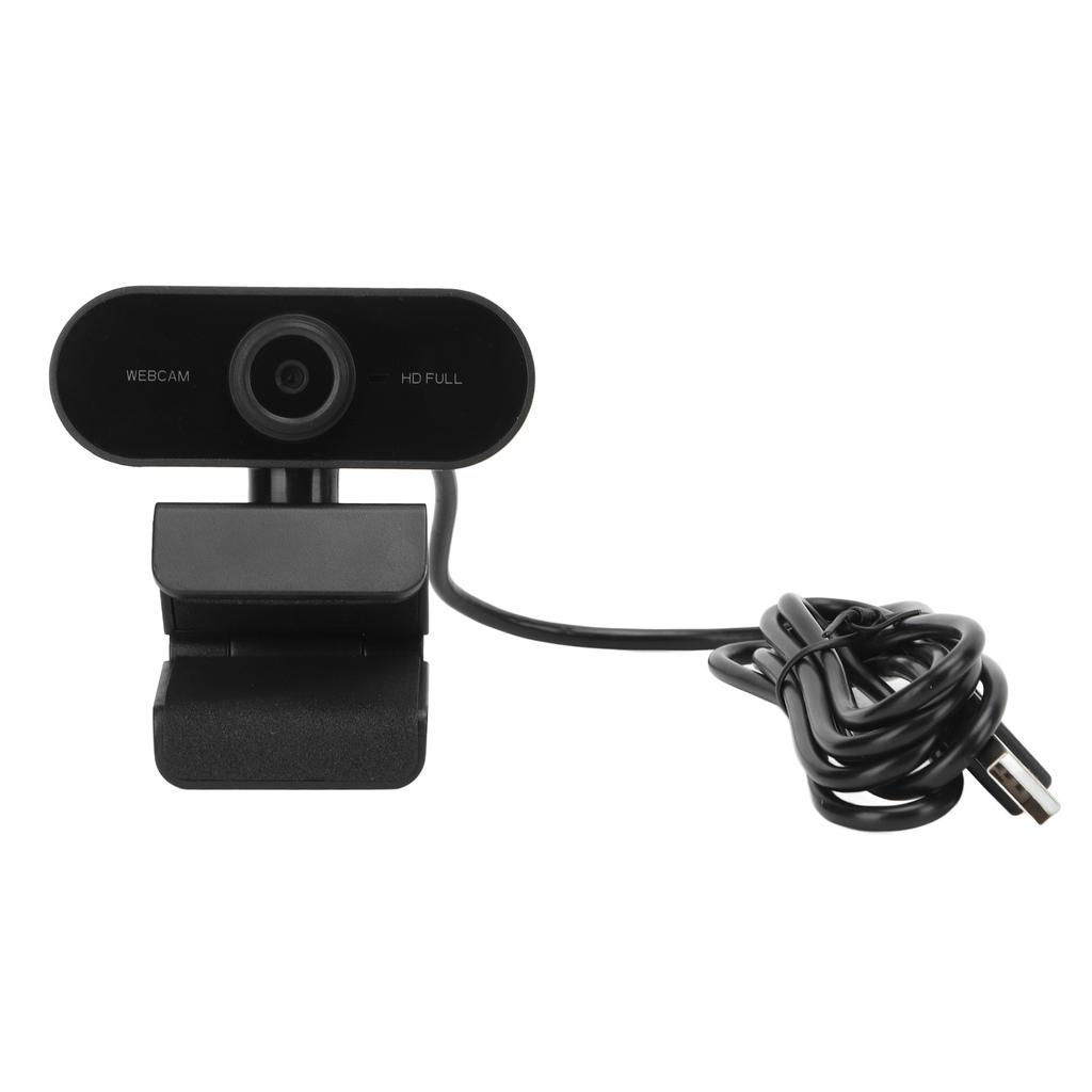 Webcam 1080P HD Built in Microphone USB2.0 Plug and Play Online Class Video Live Camera for Desktop Laptop PC