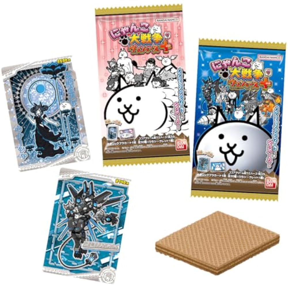 Battle Cats Wafers +9, 20 Pcs, Box, Food Toy