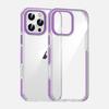 For iPhone 16E 16 Pro Plus Max Case Lens Military Drop Protection Crystal Anti-Fingerprint Non-Yellowing Cover Metal Buttons