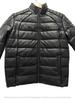 Puffer Black Full Quilted Zipper Stylish Men's Genuine Lambskin Leather Jacket