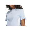 Adidas Logo Round Neck Short Sleeve T-Shirt Women tops Blue JE1227