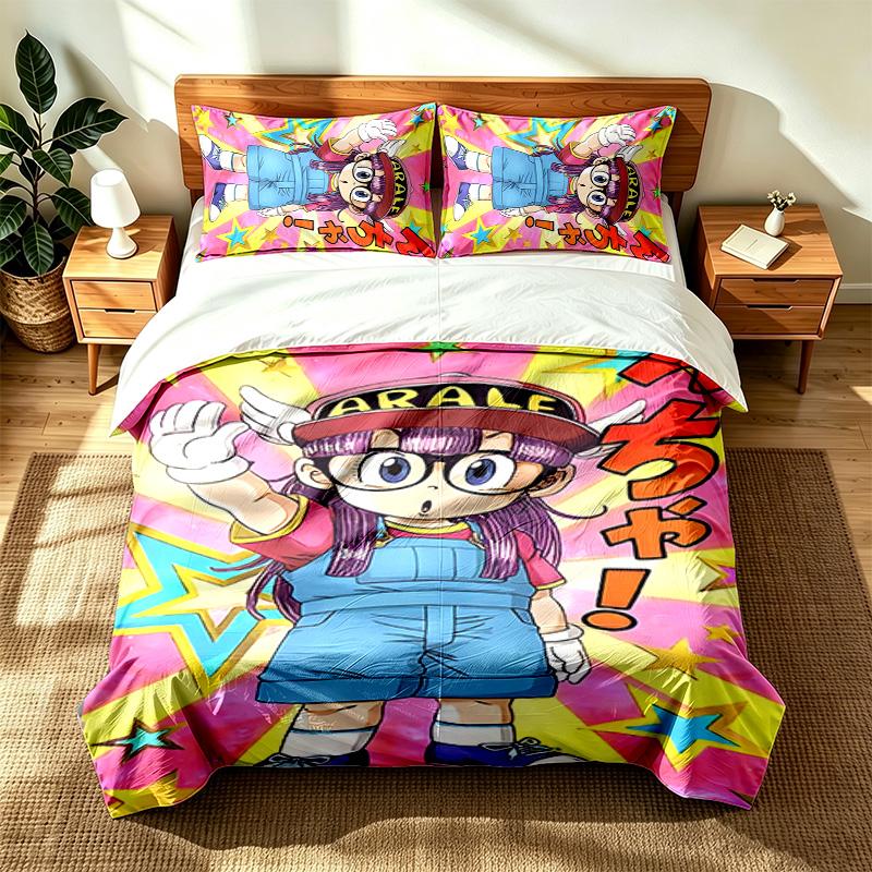 Arale (5) 3pc set suitable for master bedrooms soft and comfortable an ideal gift for family and friends Includes one duvet cover and two pillowcase