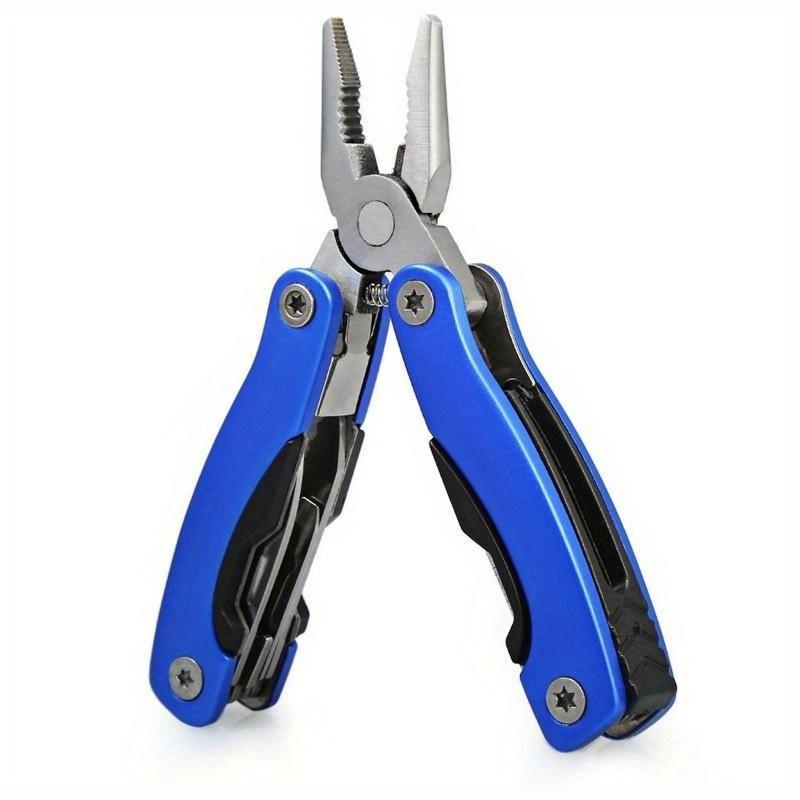 Attrezzatura da campeggio Sopravvivenza all'aperto Acciaio inossidabile 9 in 1 Pinza Multi-tool Portatile Accessori da campeggio Portatile