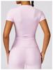 Women's Quick-Dry Short Sleeve Yoga & Running Fitness Top