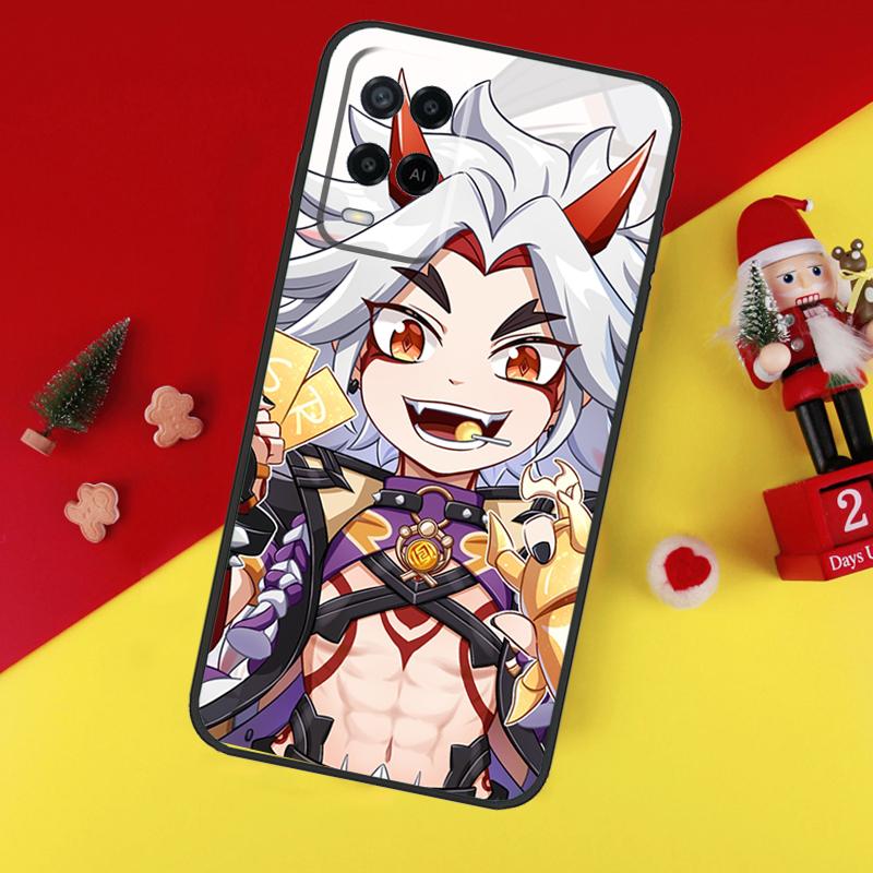 Genshin Impact Arataki Itto Case For Oppo A78 A98 A18 A38 A58 A5 A6 Pro A54 A74 A94 A17 A57 A80 A60 A40 A96 A76 A16 A15