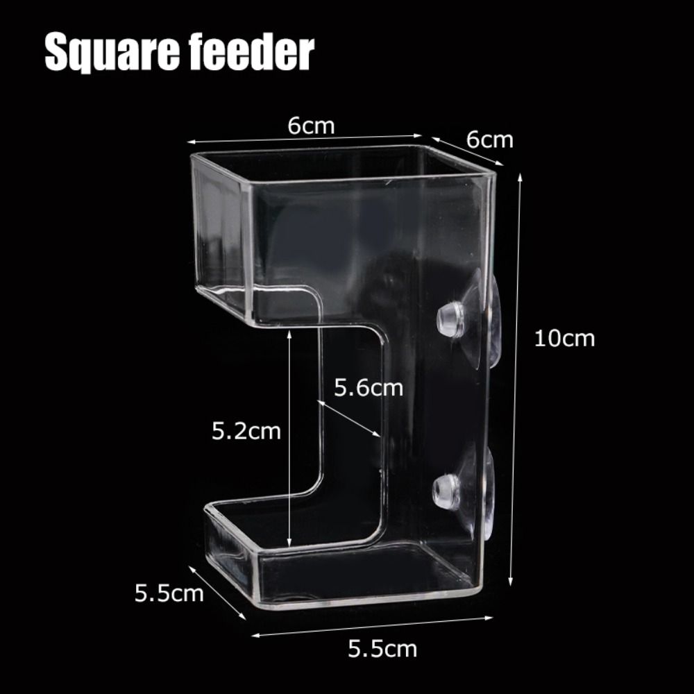 Transparent Aquarium Feeders Ring Acrylic Fish Tank Food Dispenser  for Baby Fish Shrimp