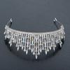 1pc Luxury Bridal Crystal Crown Zircon Wedding Tiara Hair Luxury Heirloom Headpiece for Bride Boho Photoshoot Royal Theme Events