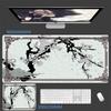 Plum BlossomCloud Extended Gaming MousePad Minimalist Oriental DeskMat NonSlip Keyboard Pad keyboard pad NonSlip