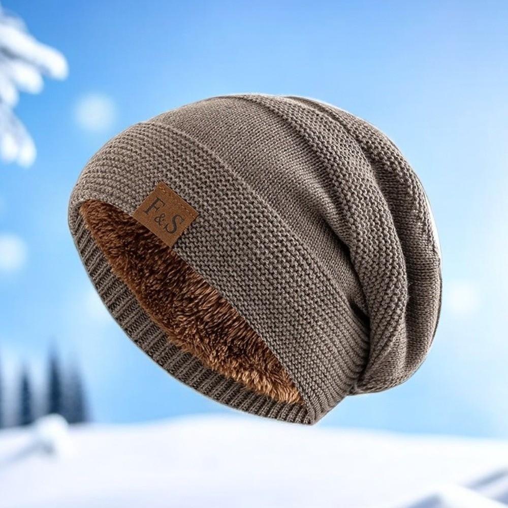 Thick Warm Winter Beanie Cap Soft Skull Cap Unisex Knitted Hats