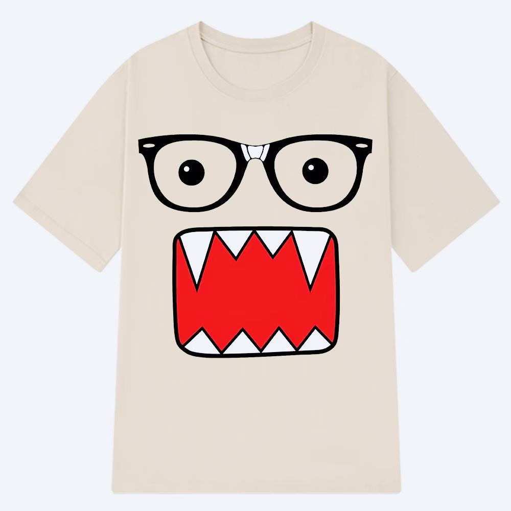 Domo Kun Funny Humorous Fashion T Shirts Unisexs Unisex Cotton Casual Tshirts Harajuku Short Sleeve Oversized Unisex Tshirt