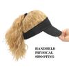 Verstellbare Baseballmütze für Damen, Perücke mit lockigem Pferdeschwanz, sportlich-stylische Synthetikkappe für alle Haarverlängerungen