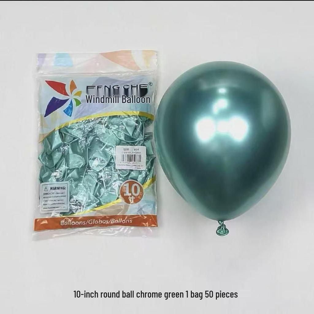 Windmill Pattern 10" Round Latex Balloons - Pack of 100 for Weddings & Birthdays