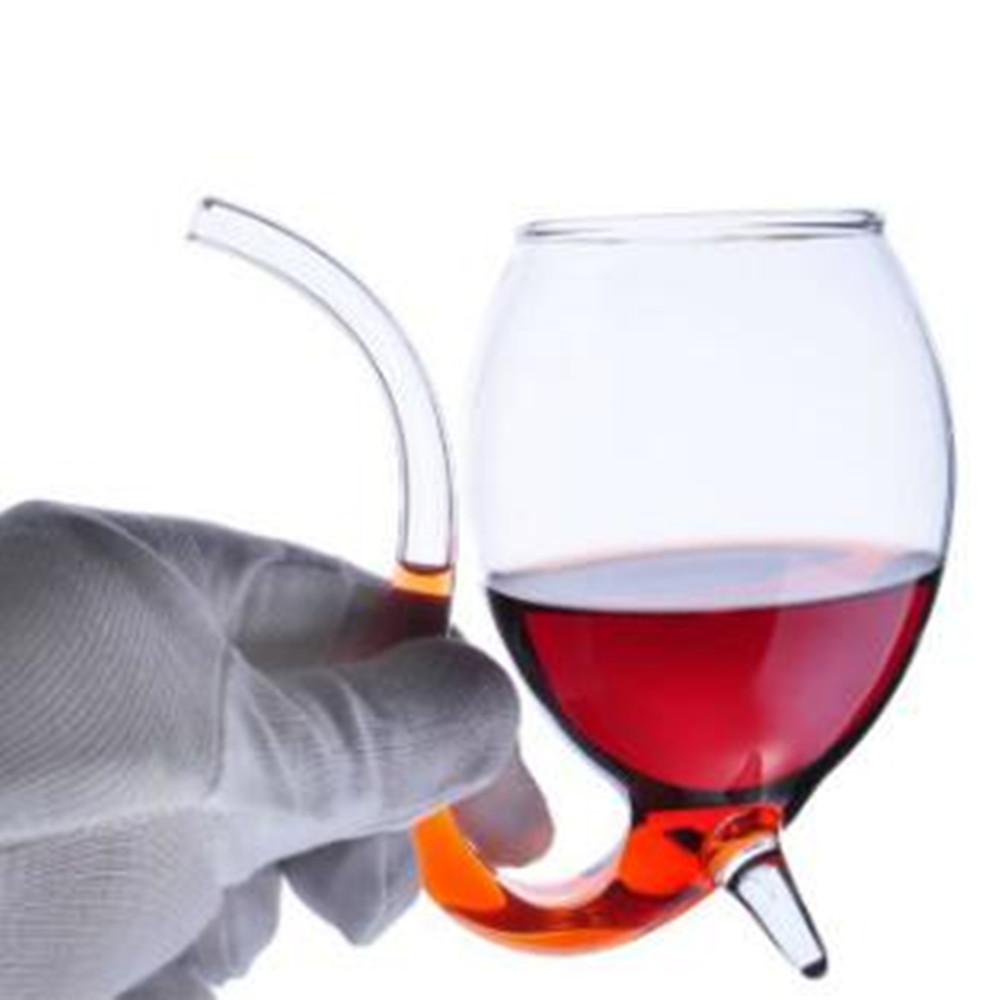 Heat Resistant Transparent Cocktail Glass Cup with Straw for Wine Whiskey Milk Juice Tea Sipping Sipping Cup with Drinking Tube 300 ml