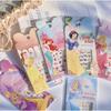 Johane Shop New Model Children's Toddler Nail Sticker 6-Piece Set Frozen Princess Characters 1 Pcs 6 Princesses
