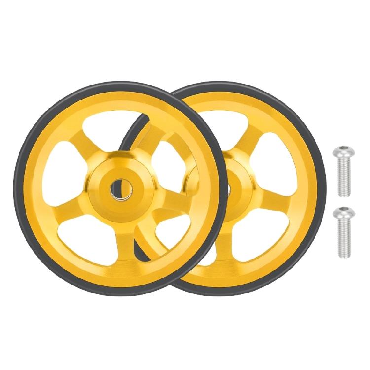 2pack High Strengths Aluminum Alloys Wheel Folded Bike Mudguard Easy Wheel for Campus and City Travel