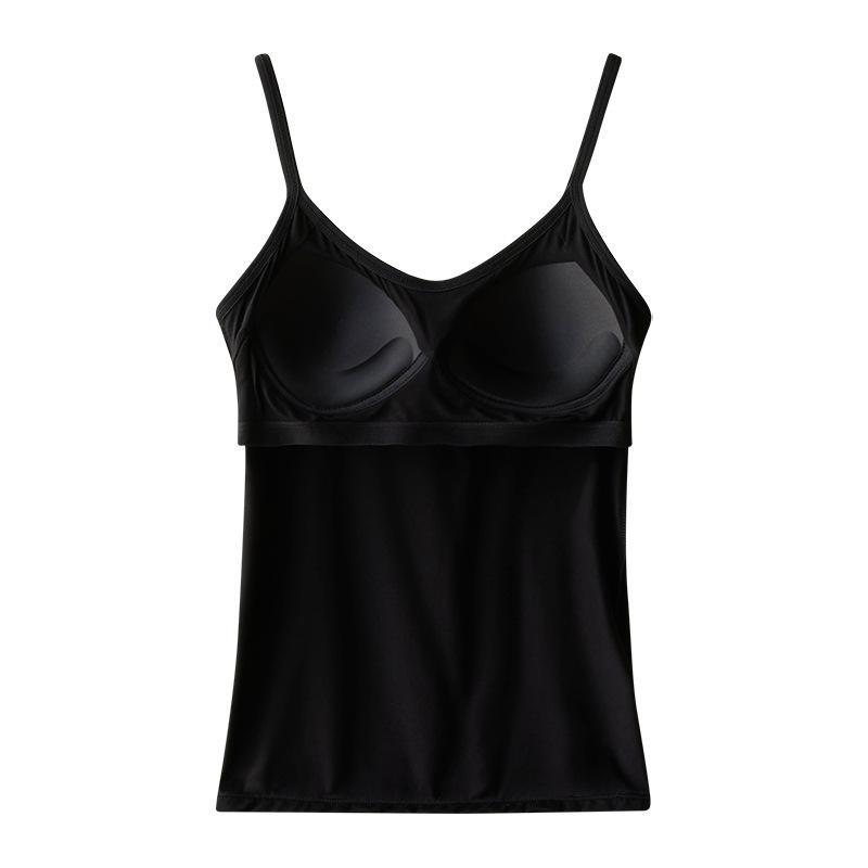 Frühlingsneuer Stil von Neckholder-Top mit Brustpolster und ärmellosem Top innen