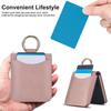 Cross Stripes Leather Ring Phone Case For Samsung Galaxy Z Flip 7 7FE 6 5 4 3 Credit Cards Holder Back Cover For Galaxy Z Flip 6