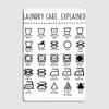 DORA Tin Sign Laundry Icons Explained Metal Plaque Poster Club Home Wall Personalized Plaques Tin Sign Poster