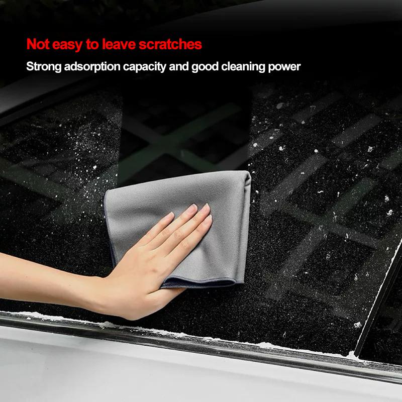 2-in-1 Microfiber Towel Car Cleaning Tools Rag Cloth For Mercedes Benz AMG GLC W203 W206 W220 W205 W211 W212 W201 W210 W108 W168