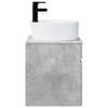 Wall Mounted Washbasin Vanity Unit Concrete Grey 49 X 44.5 X 65 Cm