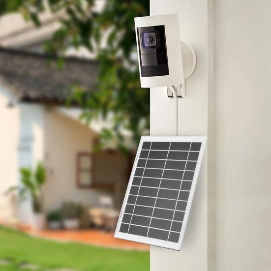 Solar Panel 8W High-Efficiency Output IP65 Waterproof Security Camera Power Supply Single Crystal Silicon Solar Panel