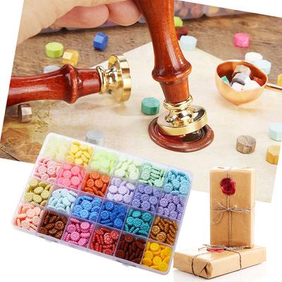 Sunflower Colorful Wax Particles Ornamental Seal Stamp Wax Beads Envelope Decorative Enamel Seal Wax Particles for DIY Scrapbook