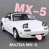 1/24 Mazda MX5 Alloy Car Model Sound and Light Pull Back Children's Toy Collectibles Birthday Gift