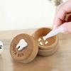 Wood Baby Teeth Box Round Small Heavy Duty Lost Tooth Keepsake Storage Saver Container Box Birthday Baby Shower Boys Girls Gift