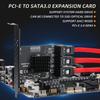 PCIe SATA Expansion Card, 6-Port, 6Gbps SupportPCIe 3.0 x4Plug & PlayLow Profile Bracket & Cable IncludedWindows, Linux, NAS CompatibleHigh-Speed