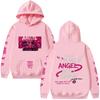 2026  Angel Dust Hoodie HazbinHotel Harajuku Anime Pullovers Demoncore Unisex Streetwear Cute Edgy Imp Gift for Fan Streetwear Clothes