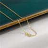 Gold Plated Genuine 925 Silver Chains DIY Necklace for Women Box Twisted Link Snake O Chain Accessories