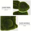 Moss Bunny Simulated Animal Figurine Decor Easter Bunny Statue Holiday Animal Statue for Spring Easter Home Table Decoration
