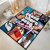 Grand Theft Auto Vice City Kunsteppich. Rutschfester Teppich geeignet für Wohnzimmer- und Schlafzimmer-Sofas.