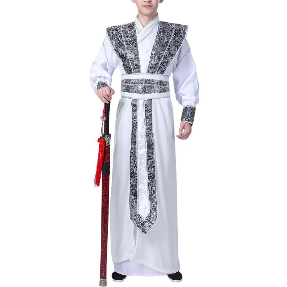 

Ханьфу Самурай Самурай Косплей Представление Фото Сцена Хэллоуин Костюм Мужской Костюм, Мечник, Герой, Наряд, Костюм, Съемка, Костюм, (Белый, XL) белый