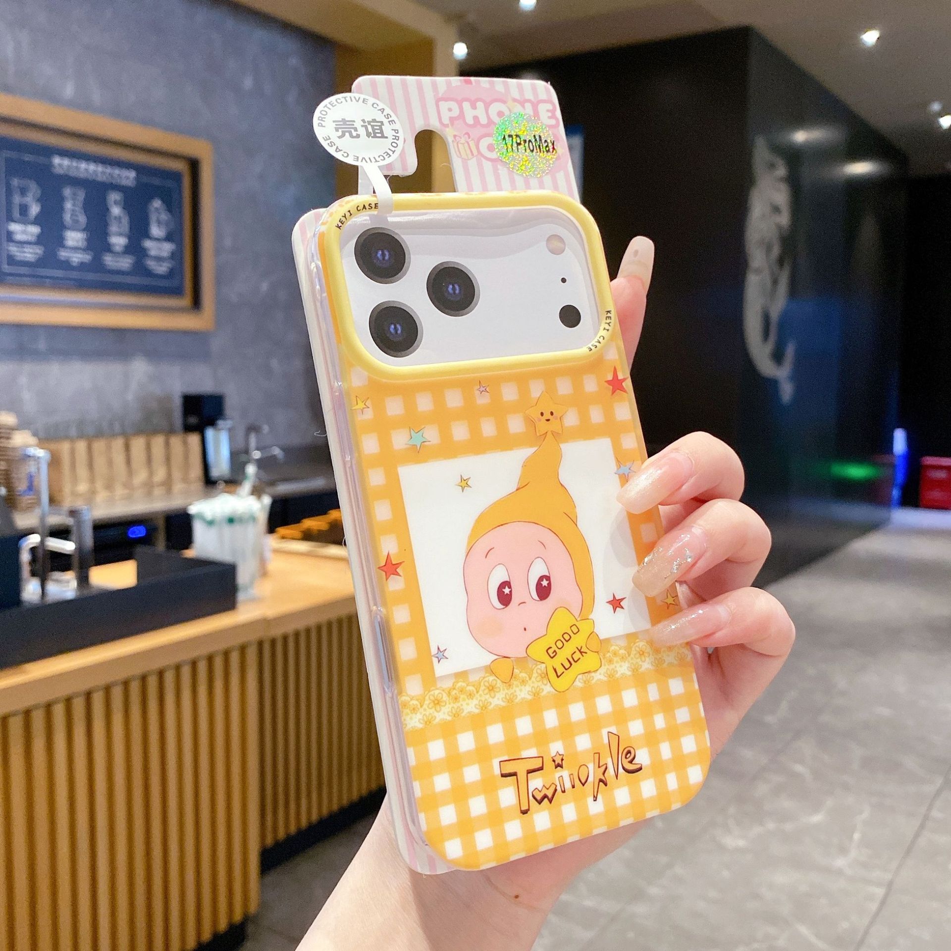 

Applicable to Apple card skin feeling series star people mobile phone case new iPhone cartoon case iPhone17 Pro Max