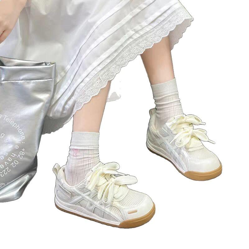 Retro mesh breathable German training Forrest Gump shoes women's summer new thick-soled casual versatile sports shoes show small feet