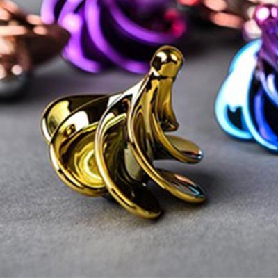 EDC Inerciální větrem poháněná gyroskopická hračka Plastová hračka pro kaskadérský gyroskop pro děti