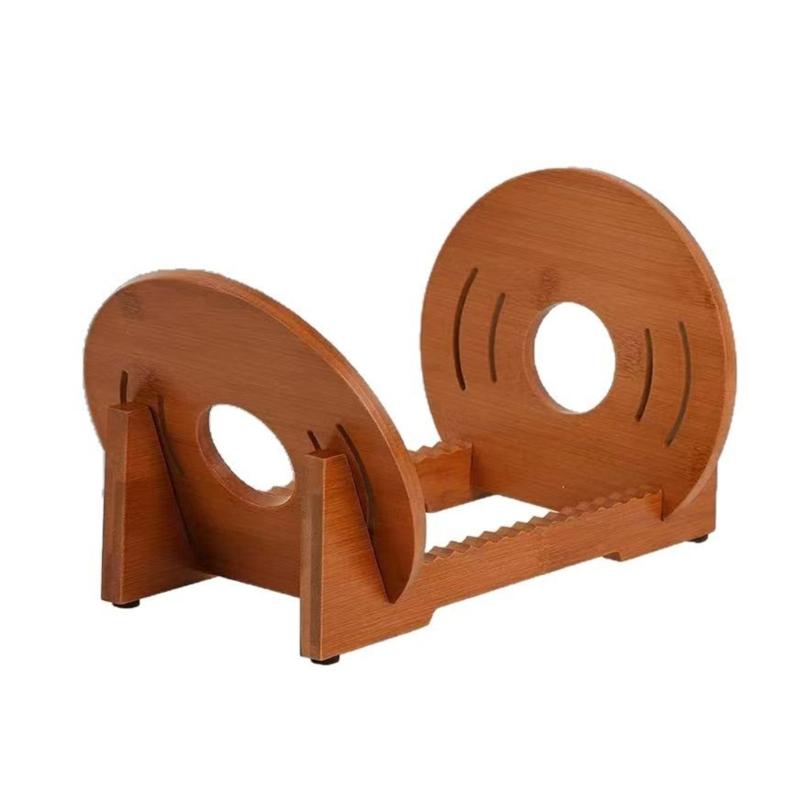 Wooden Storage Holder Stand Records Organiser Rack Base With Angled Protections Support Holds 50 Albums 1