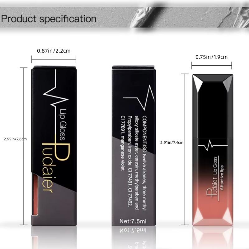 Matte Liquid Lipstick - Waterproof, Matte & Glossy, Nude To Red Hues - Long-lasting, Hydrating Formula - Waterproof Matte Velvet Lip Tint