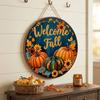 Autumn Leaf Pumpkin Sunflower Door Hanger Autumn Harvest Wall Decor  Home Garden Decor