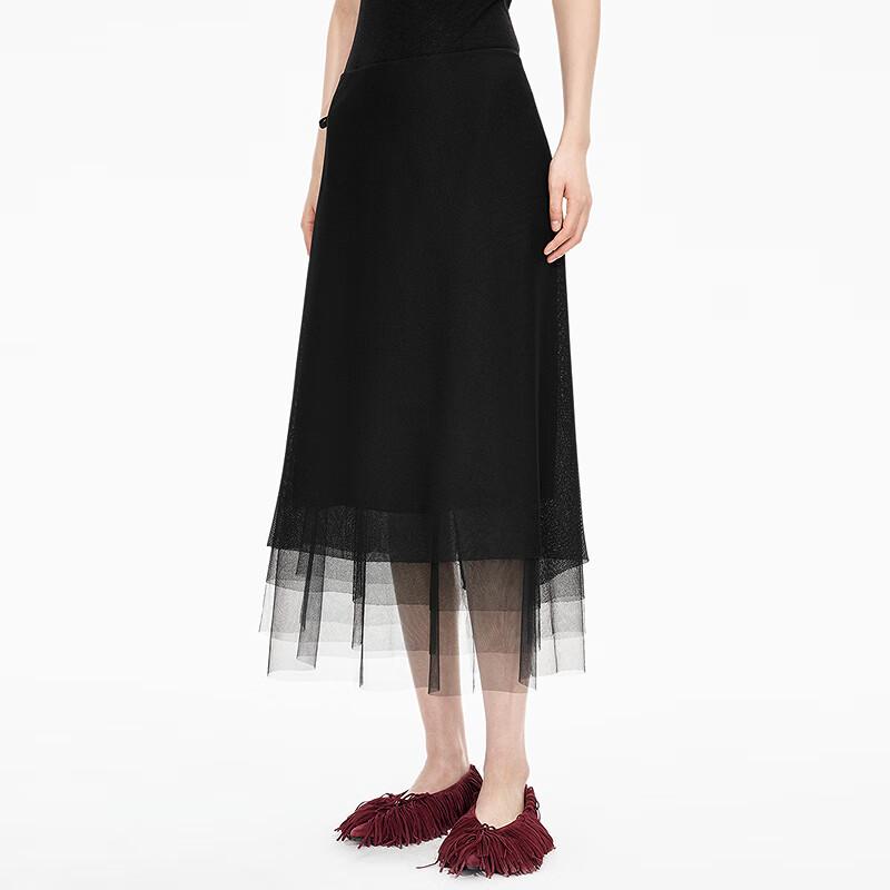JNBY Women's A-Line Casual Midi Skirt