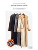 Cozy Couple Jacquard Fleece Long Robe - Hooded Autumn/Winter Bathrobe for Men & Women